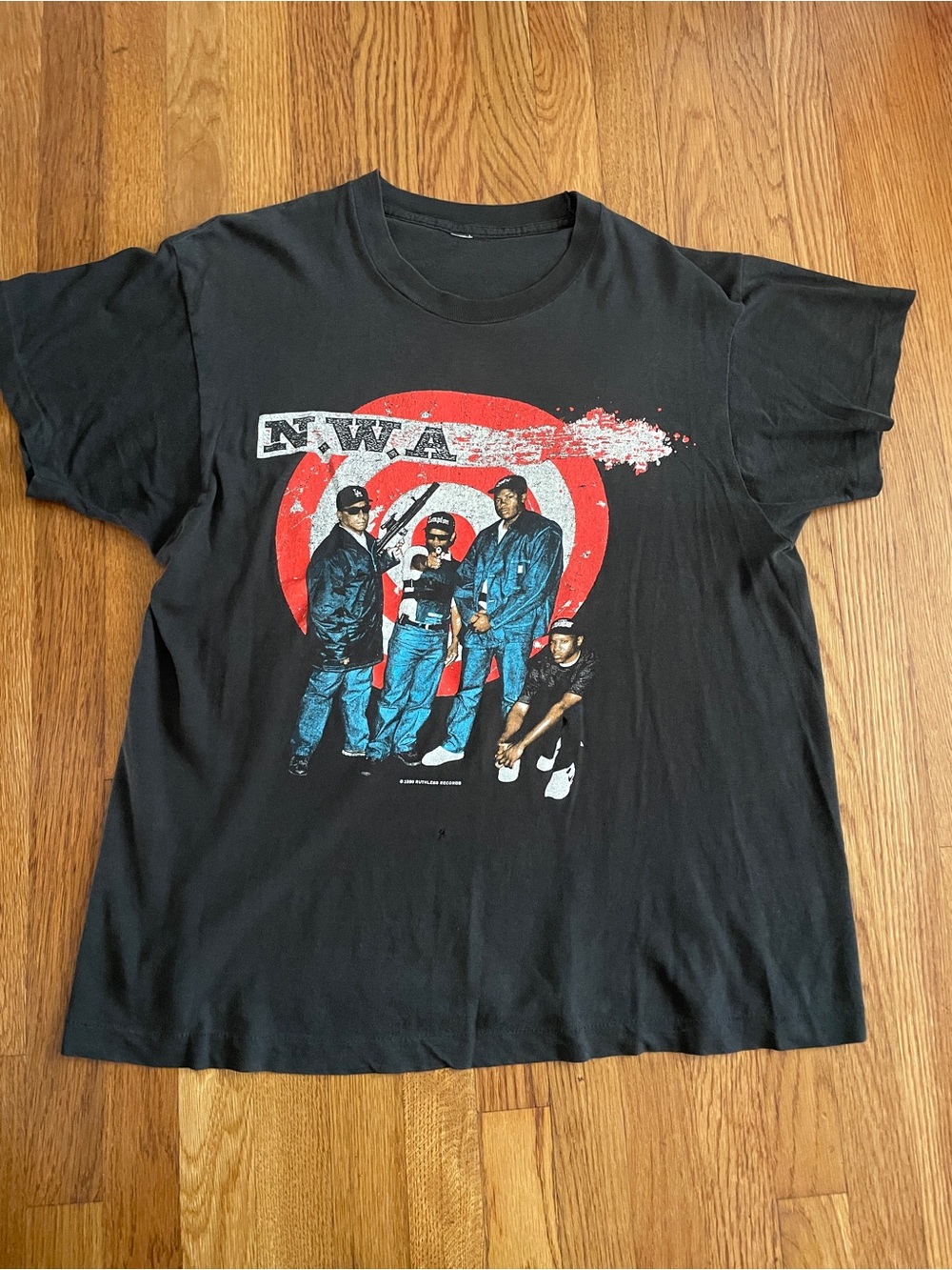 Vintage 1990 NWA just don’t bite it promotional t-shirt
